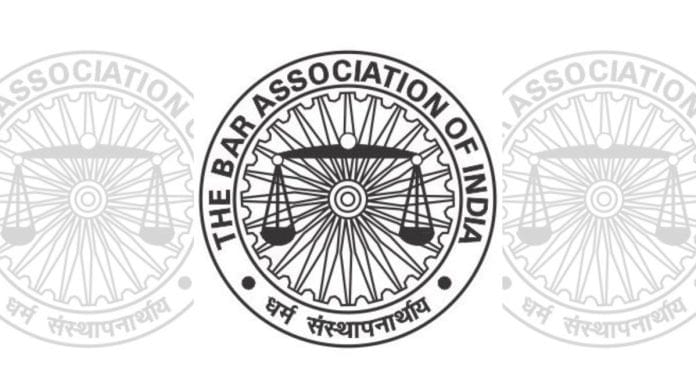 Bar Association of India issued statement Tuesday | X@BAI1959