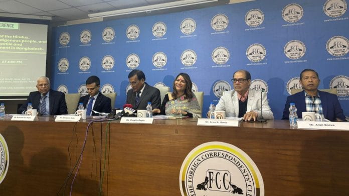 Delegation of Hindus and other religious minorities from the US, Canada, the UK, and Europe held a press conference in Delhi Monday | Bismee Taskin | ThePrint