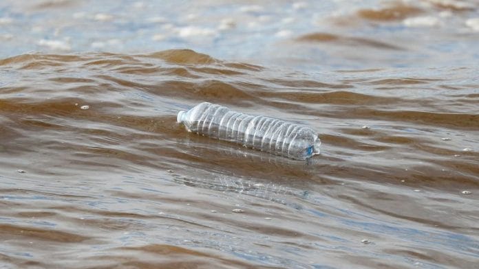 A plastic bottle floats in the sea at Maccarese beach, west of Rome, Italy November 21, 2018. REUTERS/Max Rossi/File Photo