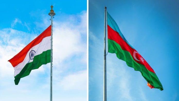 Flags of India (L) and Azerbaijan (R) | Pexels