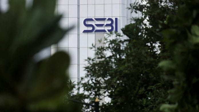 The logo of Securities and Exchange Board of India (SEBI) is seen on its headquarters in Mumbai, India. | Francis Mascarenhas | Reuters