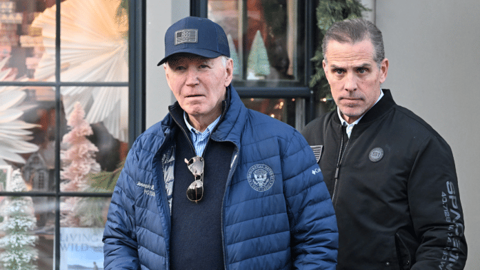 Joe Biden and Hunter Biden, Nantucket, Massachusetts, 29 November 2024. | Craig Hudson | Reuters