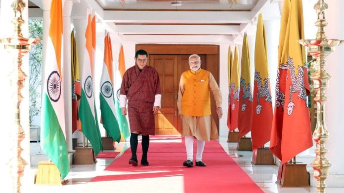 King of Bhutan Jigme Khesar Namgyel Wangchuck met Prime Minister Narendra Modi in New Delhi Thursday | ANI