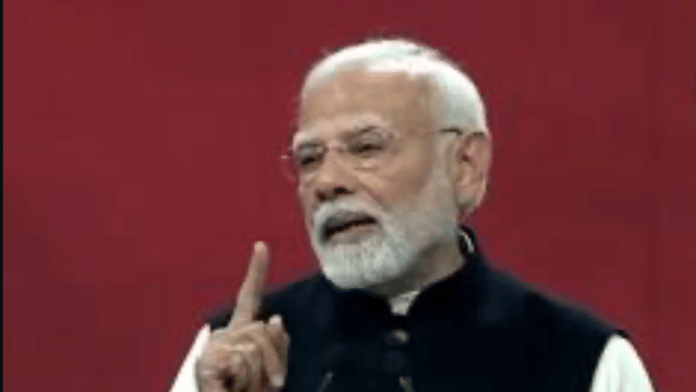 Prime Minister Narendra Modi at the Rising Rajasthan Summit | X\@ani_digital