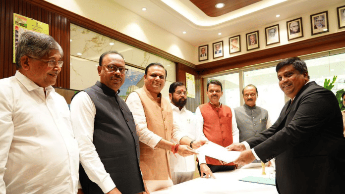 Rahul Narwekar, Devendra Fadnavis, Eknath Shinde, Ajit Pawar, and Chandrakant Patil | X\@rahulnarwekar