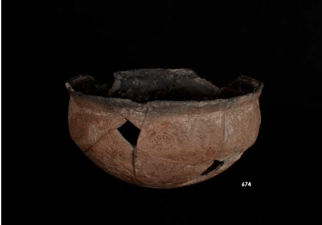 Black and Red Ware (Non-Harappan) vessel at Kanmer | Credit: Excavation at Kanmer (report) 2005-06 to 2008-09; J.S.Kharakwal et al 2012