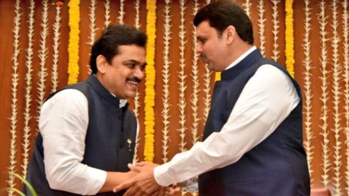 Ram Shinde (left) with Devendra Fadnavis in 2016 | Photo: X/@Dev_Fadnavis