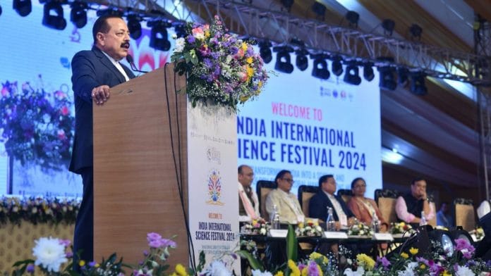 Union Minister of Science and Technology Jitendra Singh at IISF 2024 | Akanksha Mishra | ThePrint