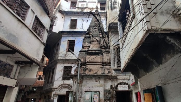 Temple ‘discovered’ in Godowlia Market in Madanpura, Varanasi | Shubhangi Misra | ThePrint