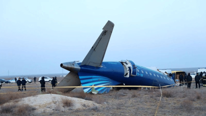 Images of the destroyed Kazakhstan plane | vis Reuters