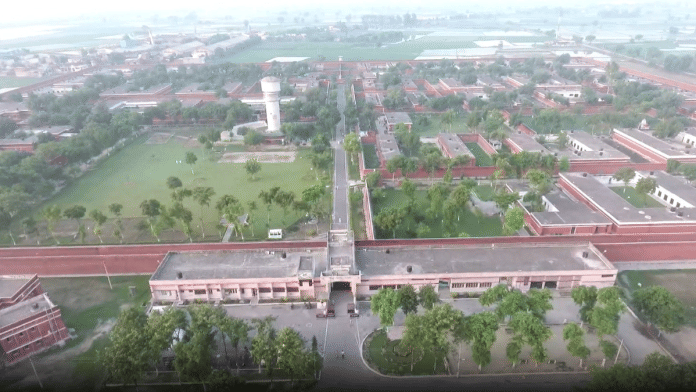 An aerial view of a prison in Haryana | Credit: Haryana prison dept