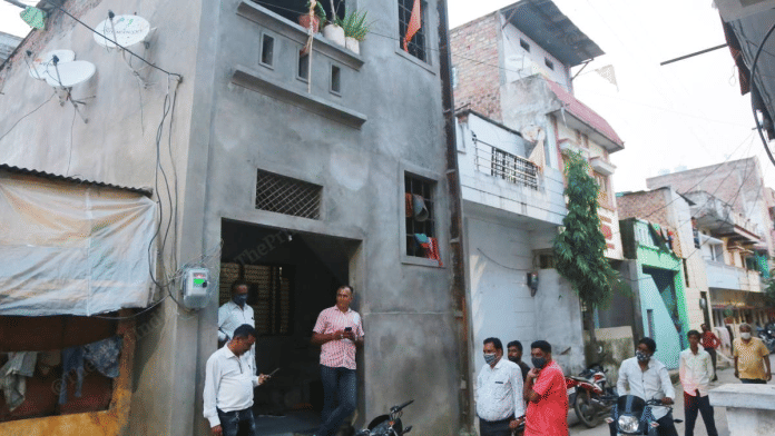 File photo of the lane where Tasleem Ali was accused of having misbehaved with a minor while selling bangles to her, in Indore | Manisha Mondal | ThePrint