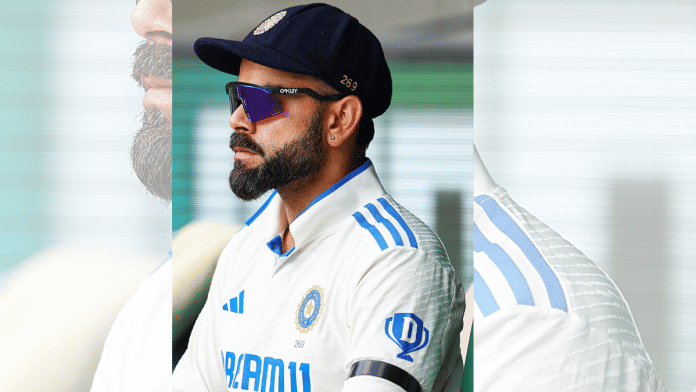 Virat Kohli wears a black armband as a mark of respect to former prime minister Manmohan Singh during Day 2 of the fourth Test match at the Melbourne Cricket Ground | ANI