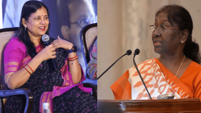 File photo of BJD MP Sulata Deo and President Murmu | Via Instagram