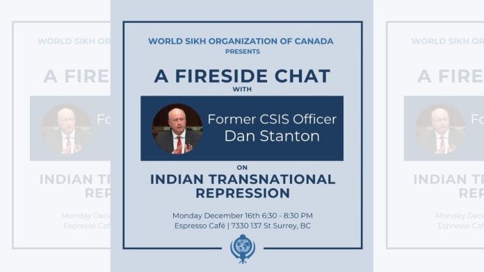 Invitation for ‘fireside chat’ with Daniel Stanton | Linkedin @World Sikh Organization of Canada