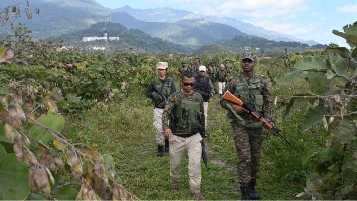 Joint search operations being carried out by Manipur Police assisted by Indian Army | Photo: X, @manipur_police