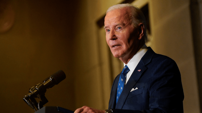 U.S. President Joe Biden delivers remarks during the Tribal Nations Summit at the Department of the Interior in Washington, D.C., U.S., on 9 December 2024. | Elizabeth Frantz | Reuters