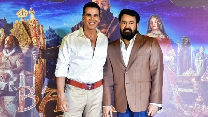 Akshay Kumar at the Hindi trailer launch of Mohanlal’s directorial debut, Barroz: Guardian of Treasure. | ANI