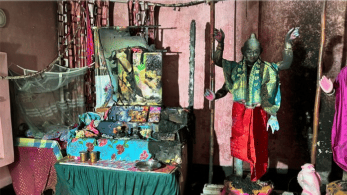 Visuals of the temple attacked in Bangladesh. | ANI