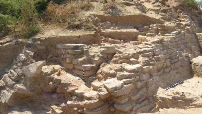 Portion of Fortification Wall | Credit: Excavation at Kanmer (report) 2005-06 to 2008-09; J.S.Kharakwal et al 2012