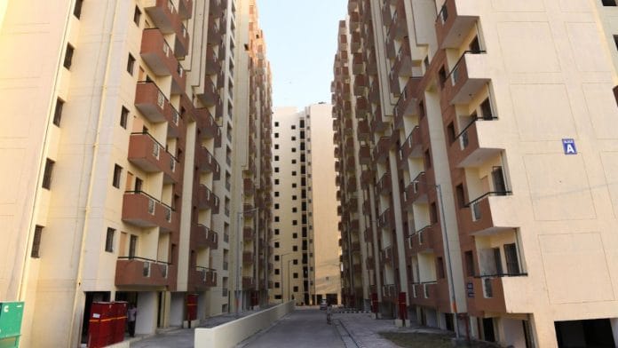 A file photo of 3,024 flats built under PMAY-U at Kalkaji Extension in New Delhi. | ANI