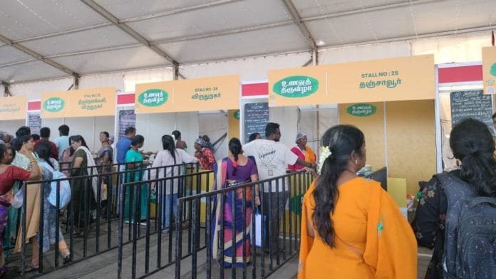 People queuing up at the Chennai food festival Monday | Aneesa PA | ThePrint