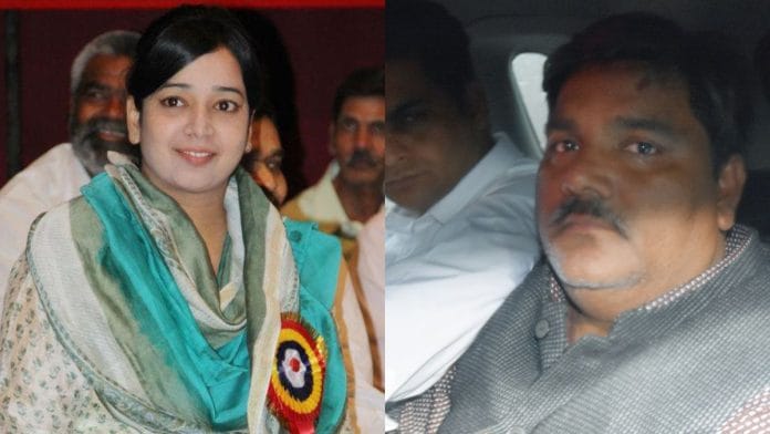 File photos: Former Delhi municipal councillors Ishrat Jahan (L) & Tahir Hussain (R) | Facebook, ANI