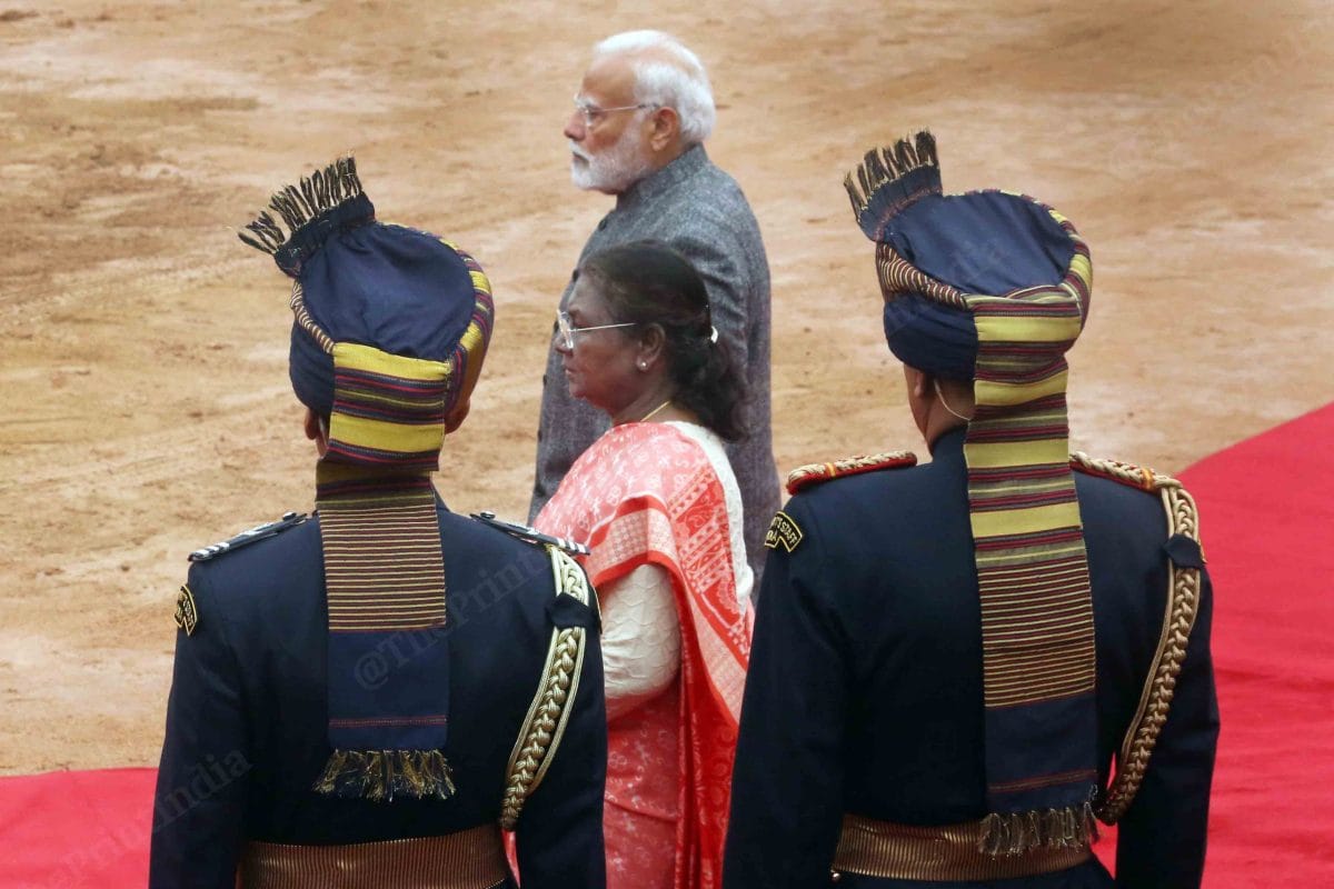 President Murmu and PM Modi waiting for Singaporean president's arrival | Praveen Jain | ThePrint
