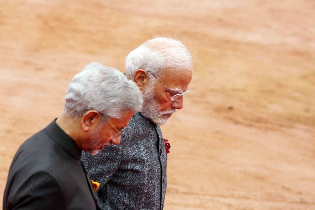 PM Modi with Minister of External Affairs S. Jaishankar | Praveen Jain | ThePrint