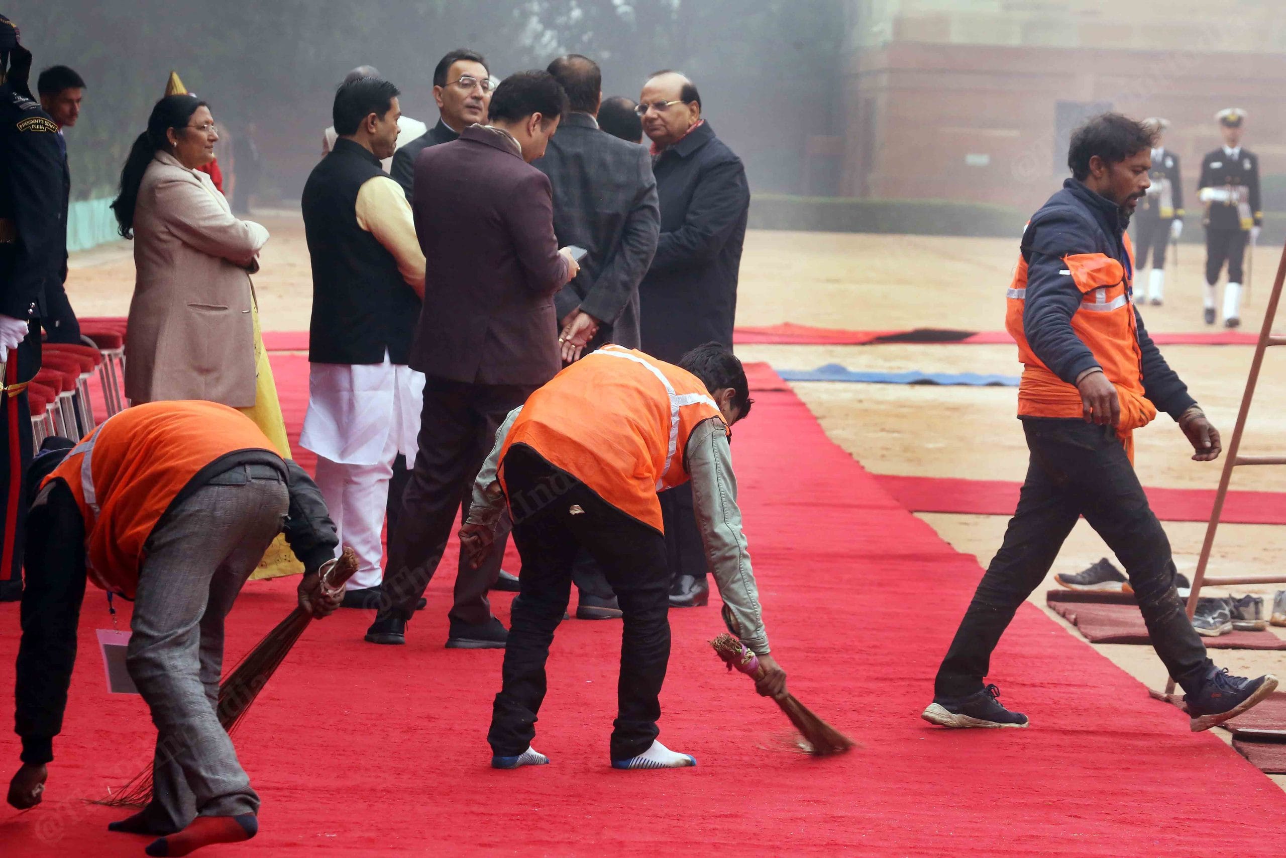 Cleaning underway at Rashtrapati Bhavan as VIPs begin to arrive ahead of Singapore president's ceremonial reception | Praveen Jain | ThePrint