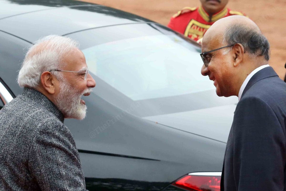 PM Modi exchanges a hearty laugh with Singapore President Tharman Shanmugaratnam | Praveen Jain | ThePrint