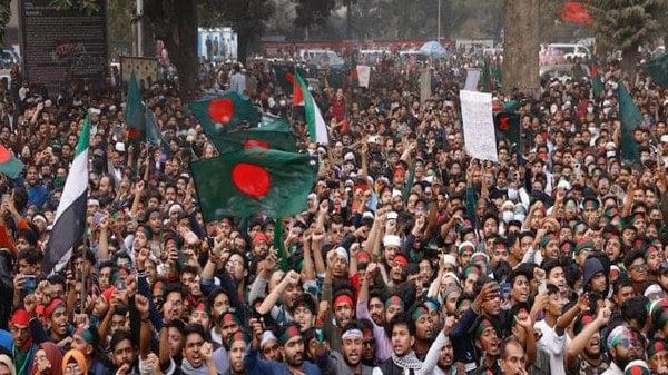 Protesters in Bangladesh demand government to issue Proclamation of July Uprising by January 15