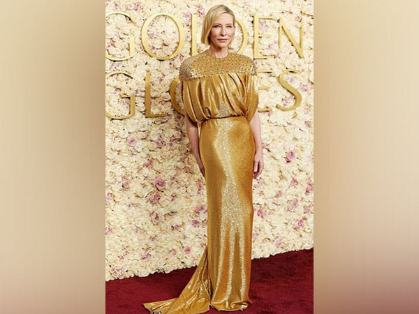 Cate Blanchett repeats iconic gold Louis Vuitton gown at the 82nd Golden Globe Awards