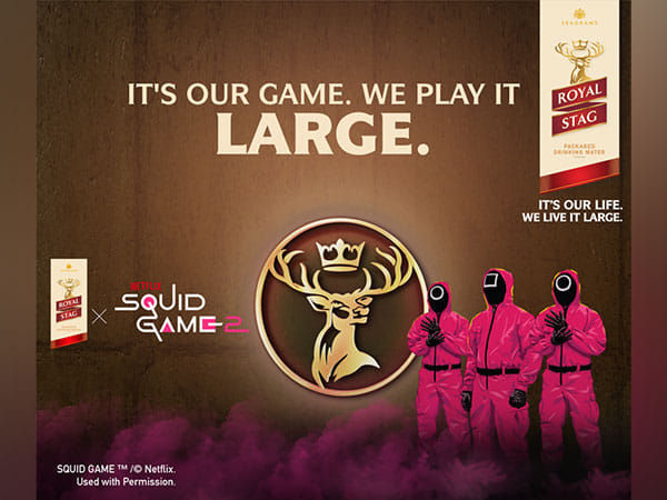 Seagram's Royal Stag Packaged Drinking Water Partners With Global Sensation Netflix's Squid Game Season 2 for an Iconic Collaboration