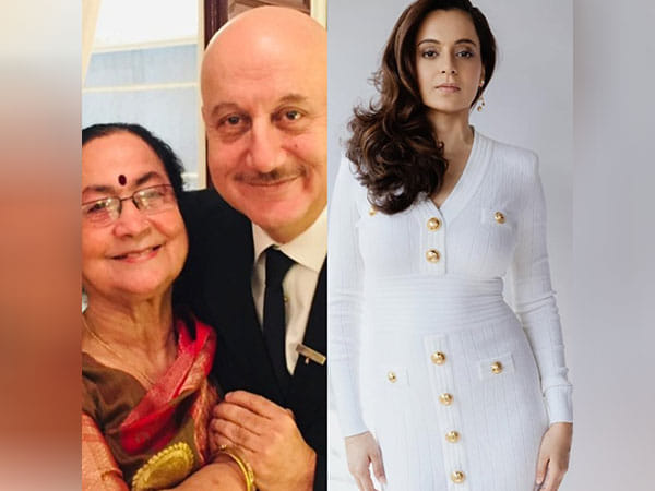 Kangana Ranaut meets Anupam Kher's mother to seek blessings for upcoming film 'Emergency'