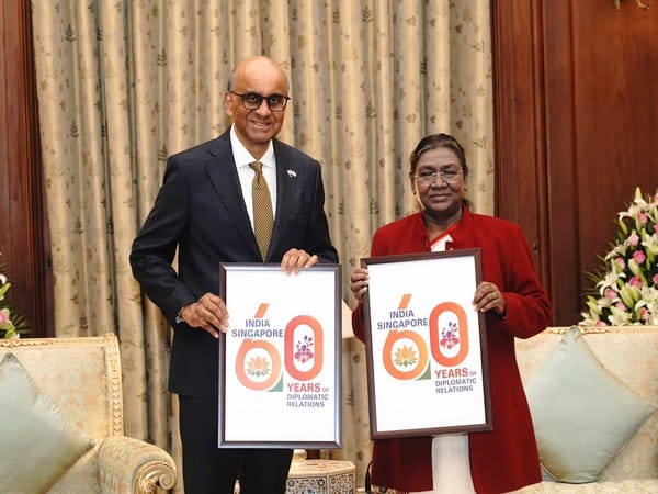 India, Singapore celebrate 60 years of diplomatic ties by unveiling special logo