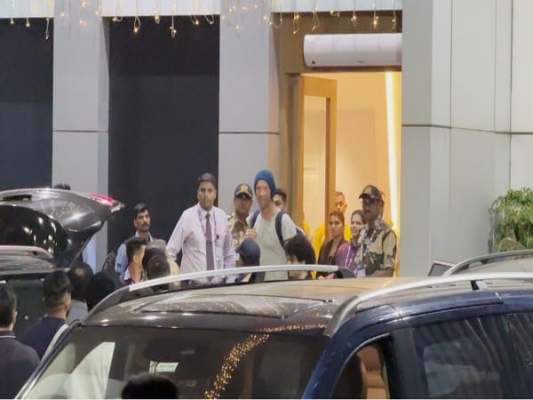 Coldplay's vocalist Chris Martin arrives in Mumbai ahead of band's concert, greets paps with a 'namaste' gesture