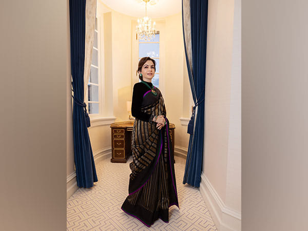 Draped in traditional Kanchipuram Silk saree, Nita Ambani puts spotlight on Indian craft at President-elect Trump's reception