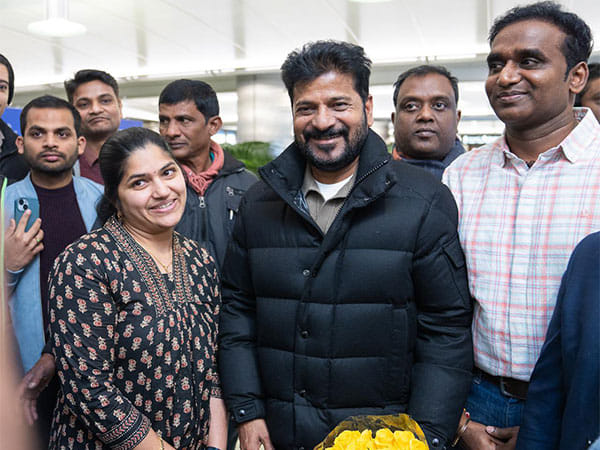 Telangan CM Revanth Reddy arrives in Zurich to promote Telangana Rising at WEF