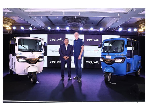TVS Motor Company Launches India's First, Bluetooth Connected, Electric Three-Wheeler - TVS King EV MAX