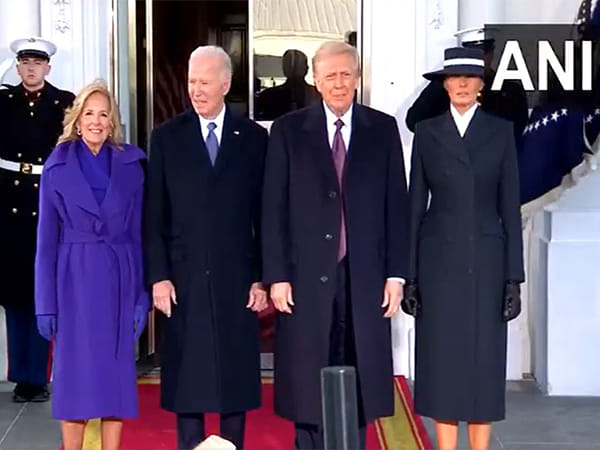 Joe & Jill Biden welcome Donald & Melania Trump at White House for pre-inauguration tea