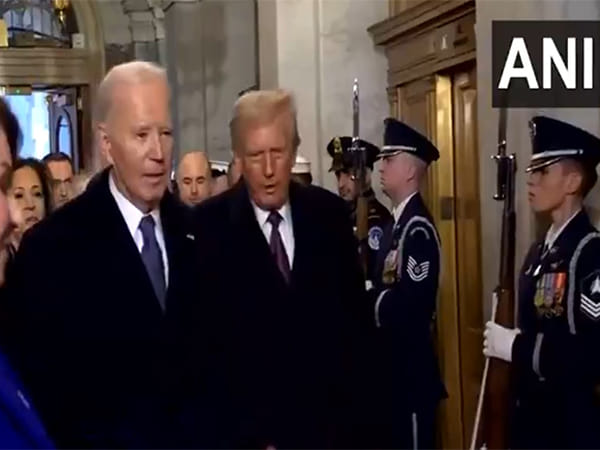 Donald Trump, Joe Biden arrive together to Capitol Rotunda for swearing-in ceremony