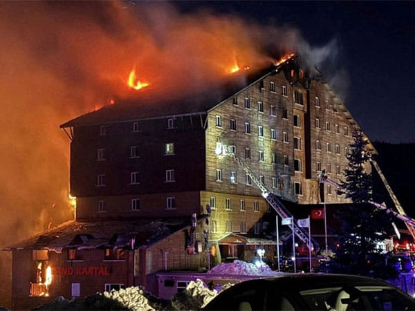 Turkiye: At least 10 people killed, 32 others injured after fire erupts at ski resort hotel 