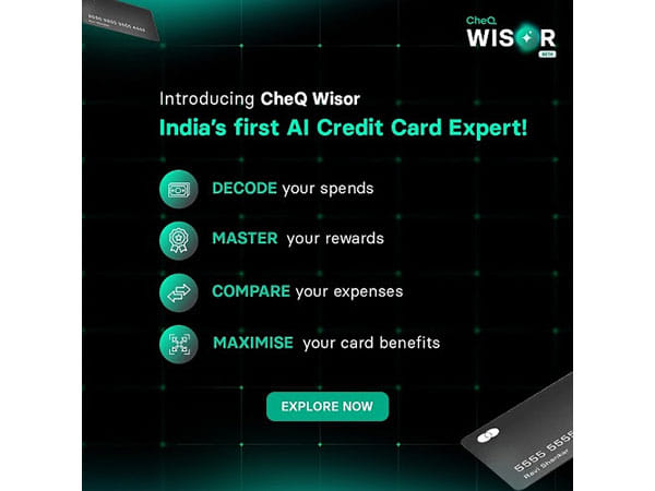 CheQ Launches Wisor: India's First AI Credit Card Expert