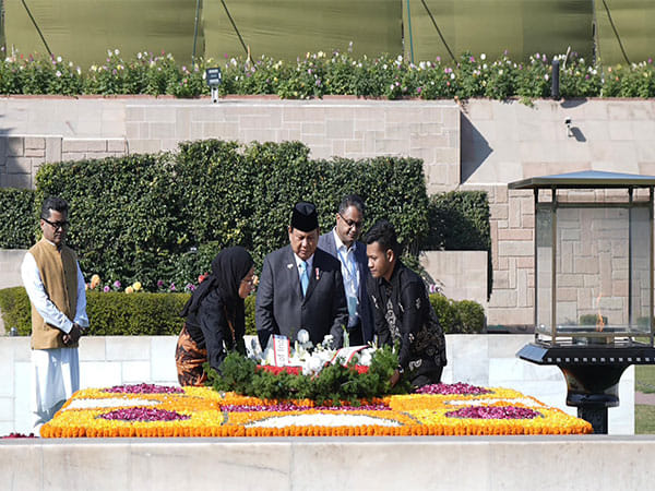 Indonesian President Prabowo Subianto pays tribute to Mahatma Gandhi at Rajghat 