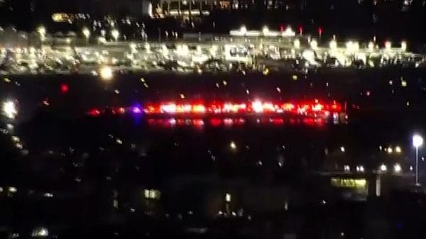 Aerial visuals of crews at Potomac River following the midair collision | Reuters via ANI