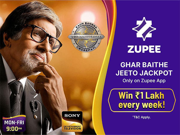 Zupee, Sony Entertainment Television's 'Kaun Banega Crorepati' unite to celebrate skills, knowledge with Ghar Baithe Jeeto Jackpot contest