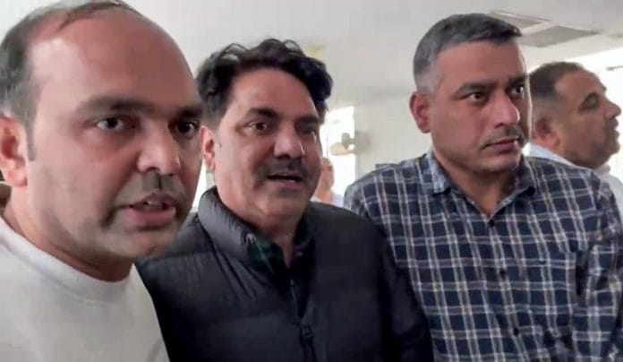 AAP MLA Naresh Balyan being produced before court last month | Photo: ANI