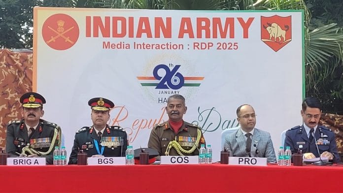COS Delhi Area Major General Sumit Mehta addressing the press ahead of Republic Day parade | Smruti Deshpande | ThePrint