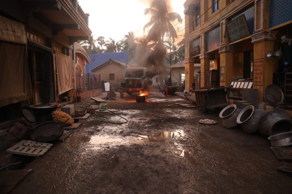 The massive set that showcases Delhi, Kolkata, Sevagram, Murshidabad and Noakhali was built in Mumbai. | By special arrangement 